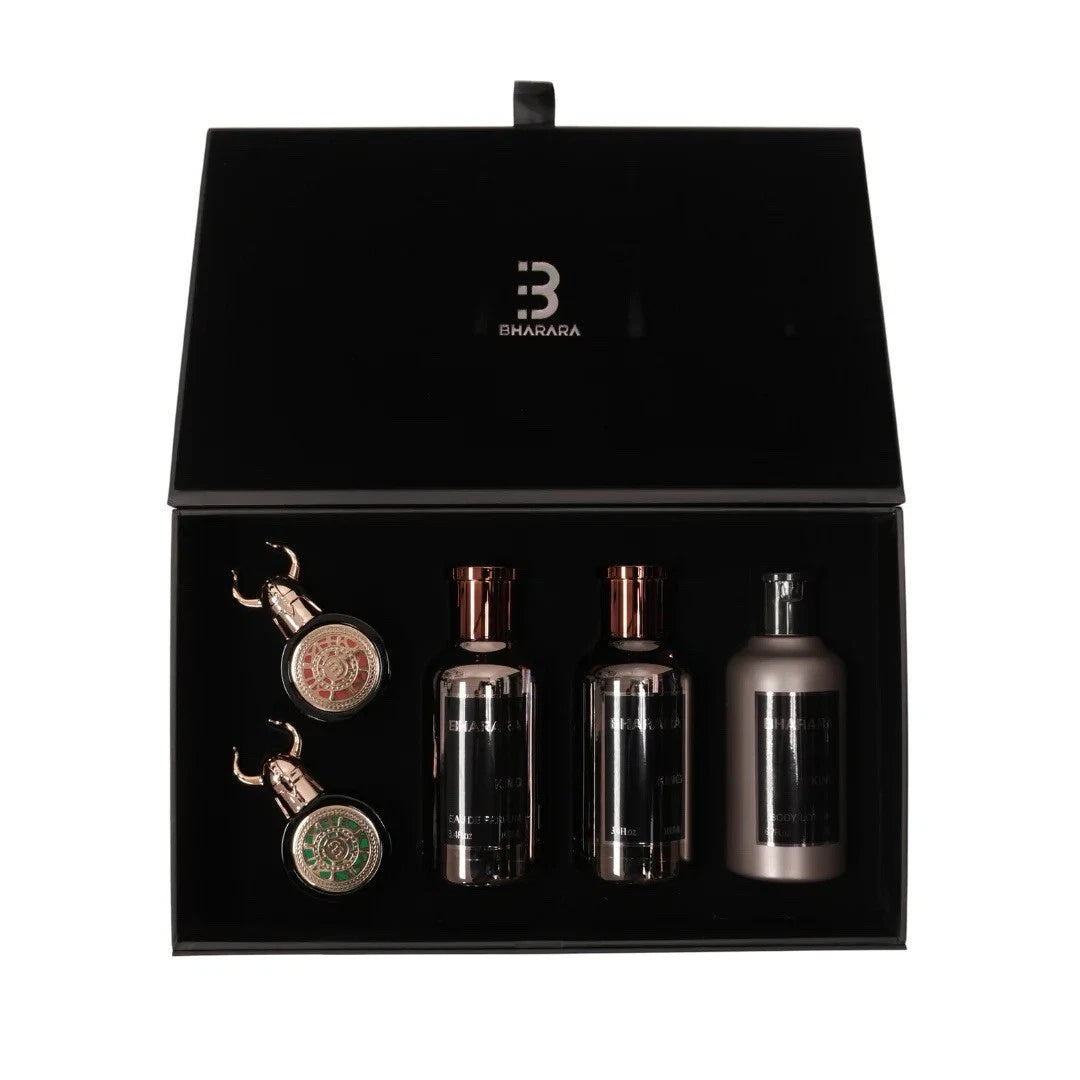 Bharara Set 5 pzas King Gift Set c/ Viking 100ml/3.4 Oz EDP Spr Men